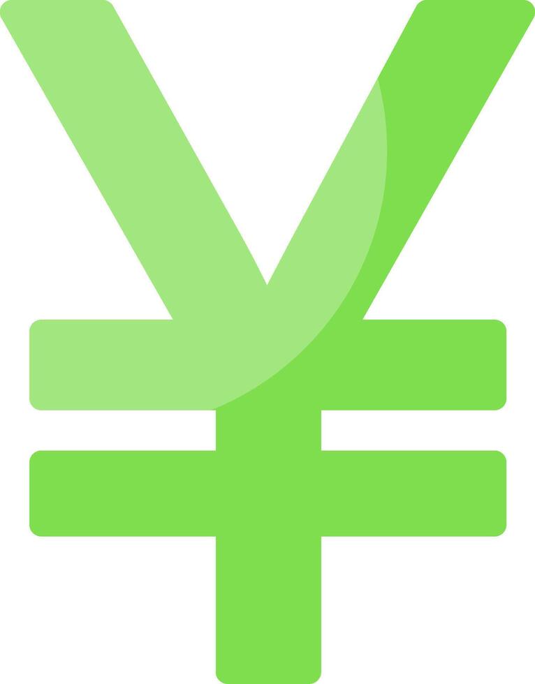 Yen Symbol Flat Icon vector