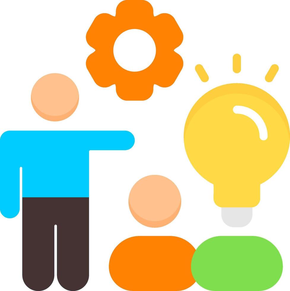 All In Teamwork Flat Icon vector