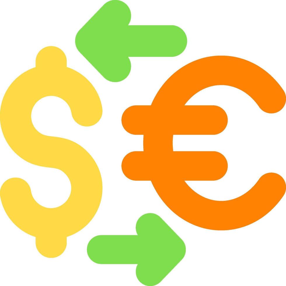 Currency Exchange Flat Icon vector