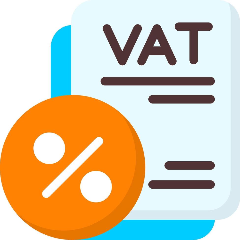 VAT Flat Icon vector