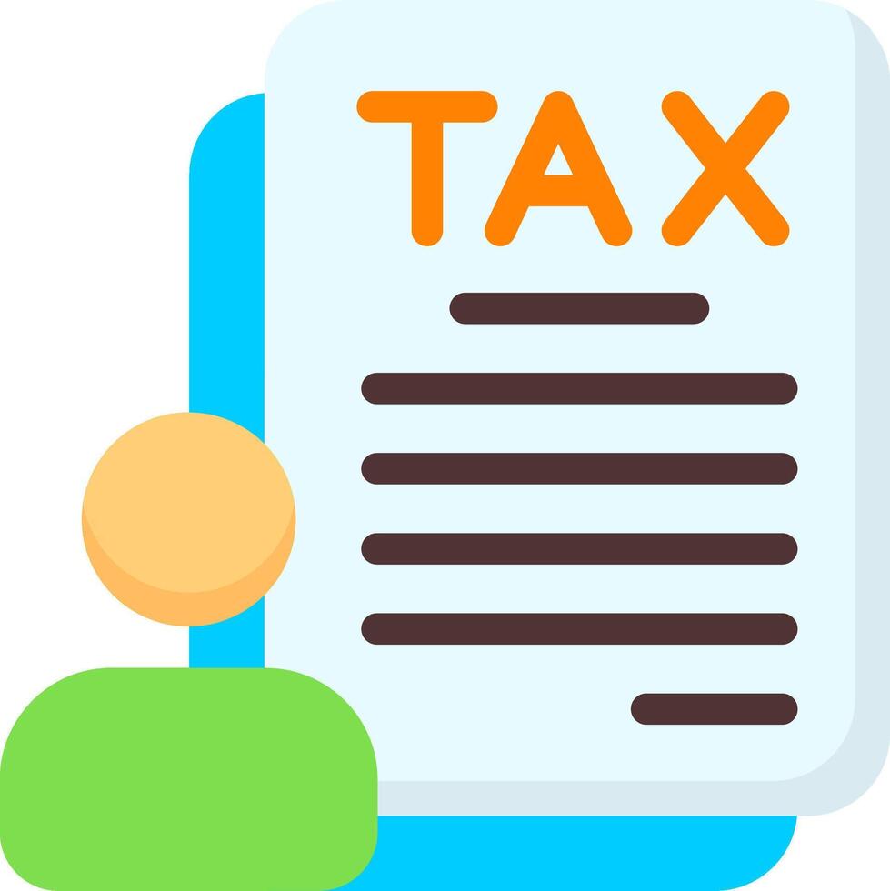 Tax Consultation Flat Icon vector