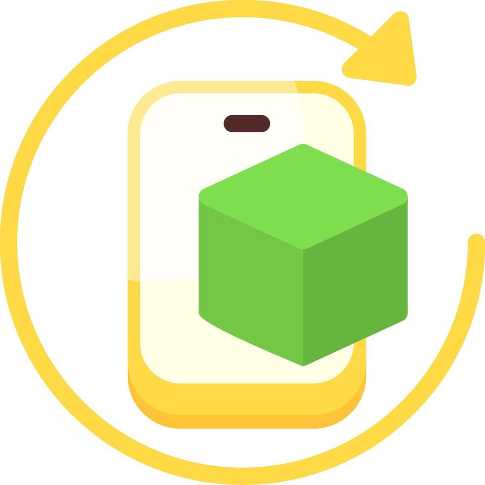 Augmented Reality Colorful Icon vector
