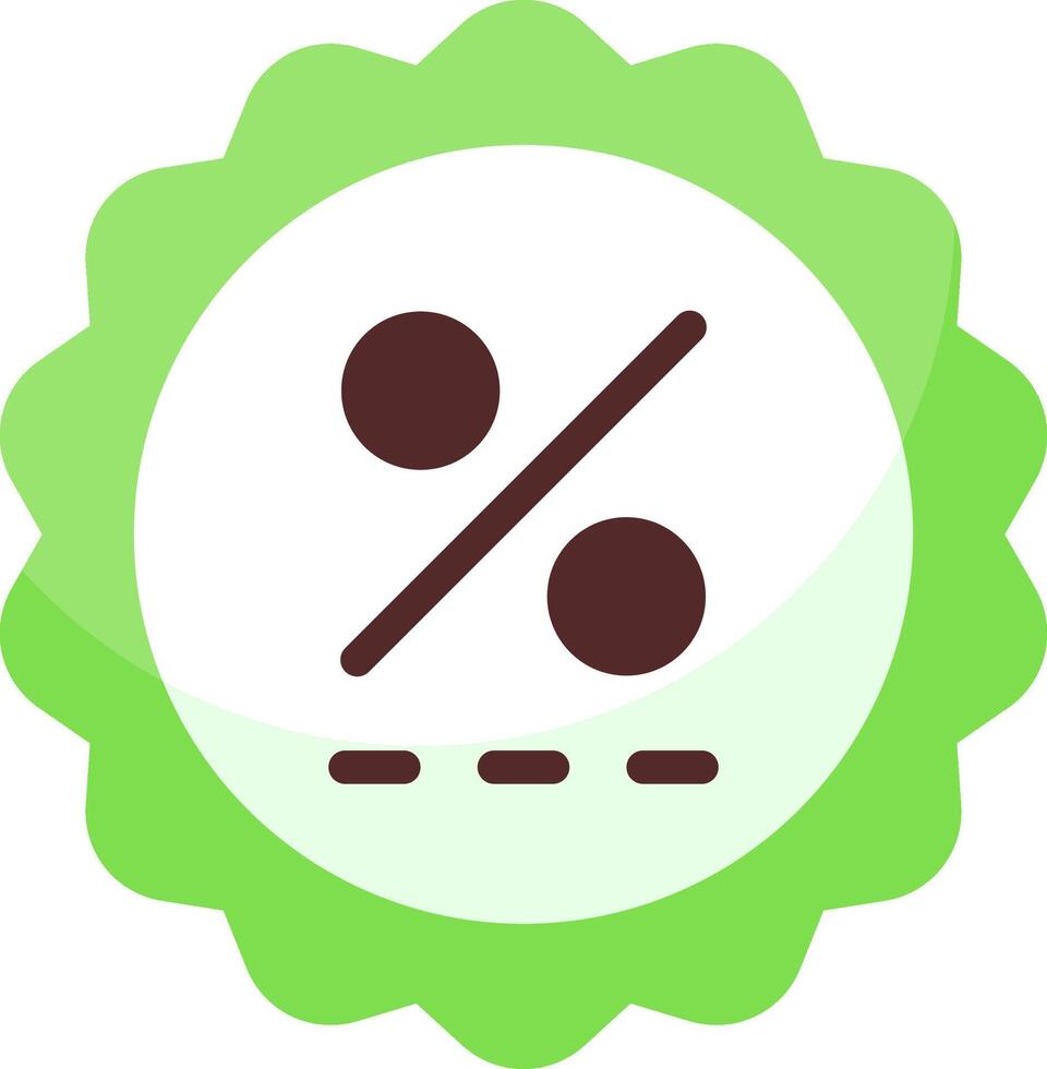 Discount Badge Flat Icon vector