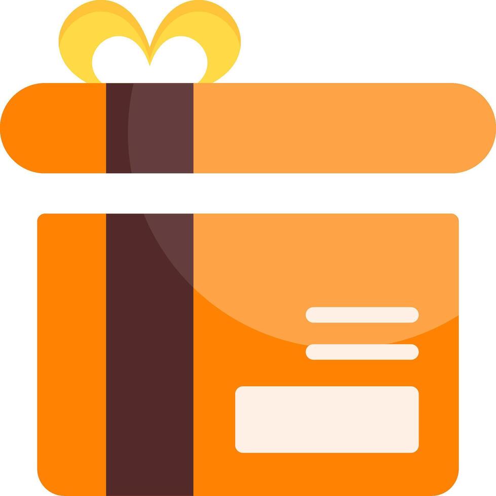 Gift Box Flat Icon vector