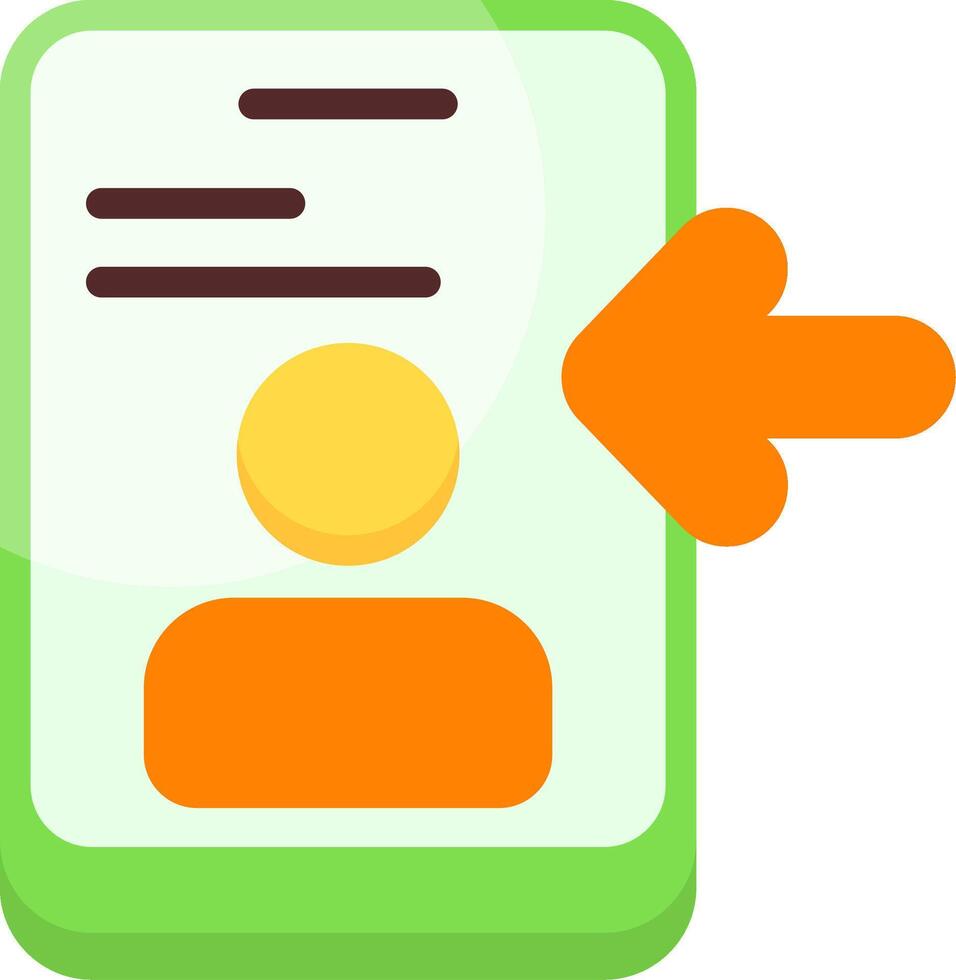 Login Flat Icon vector