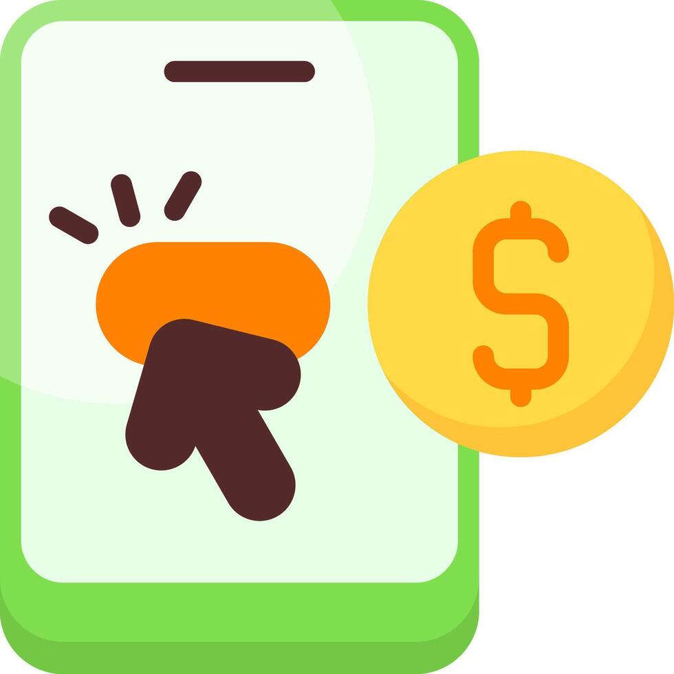 Mobile Payment Colorful Icon vector