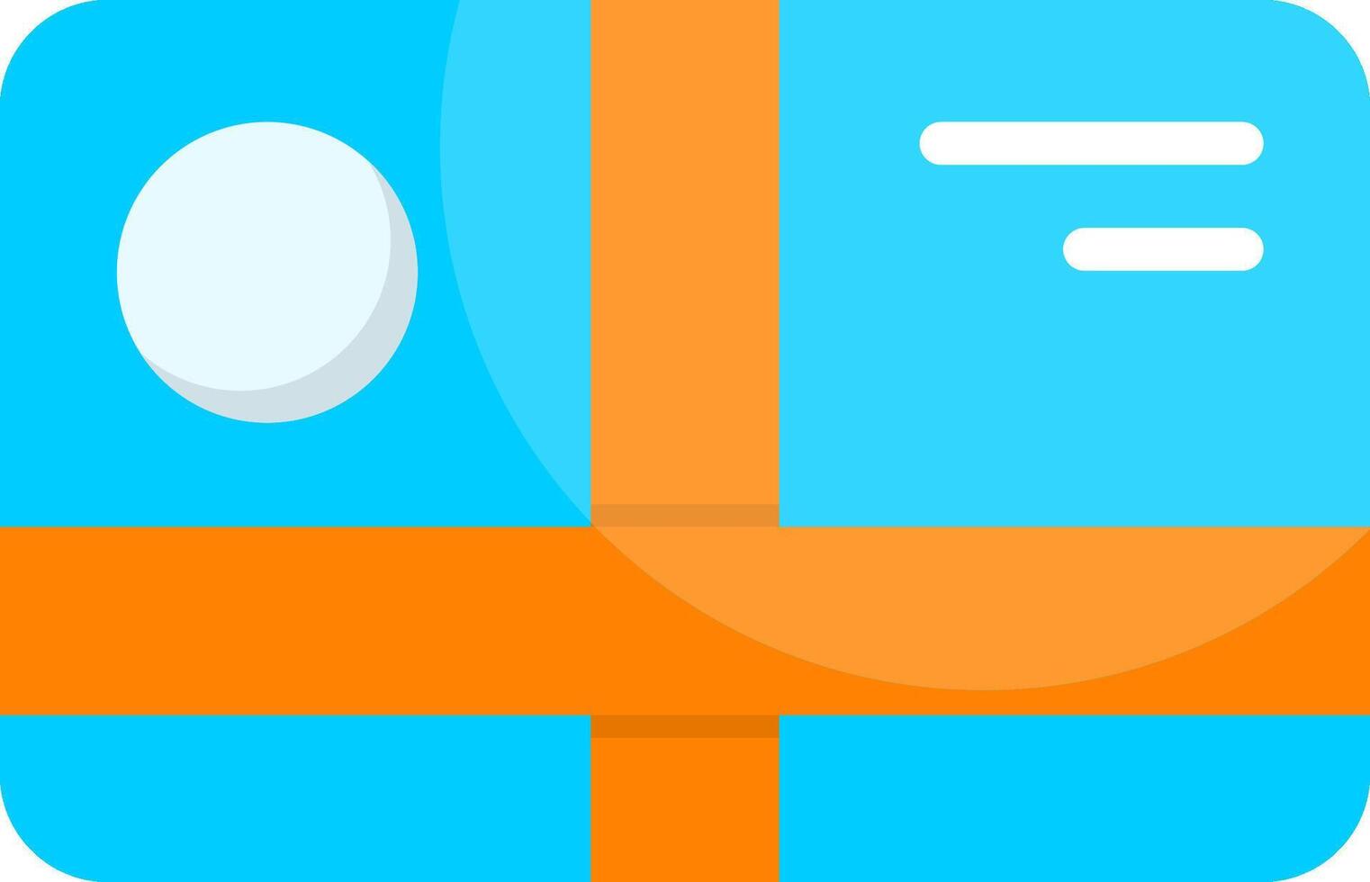 Gift Card Flat Icon vector