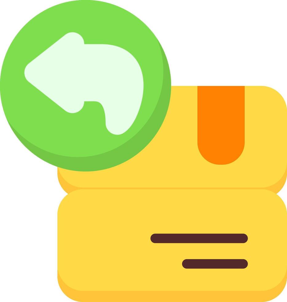 Return Flat Icon vector