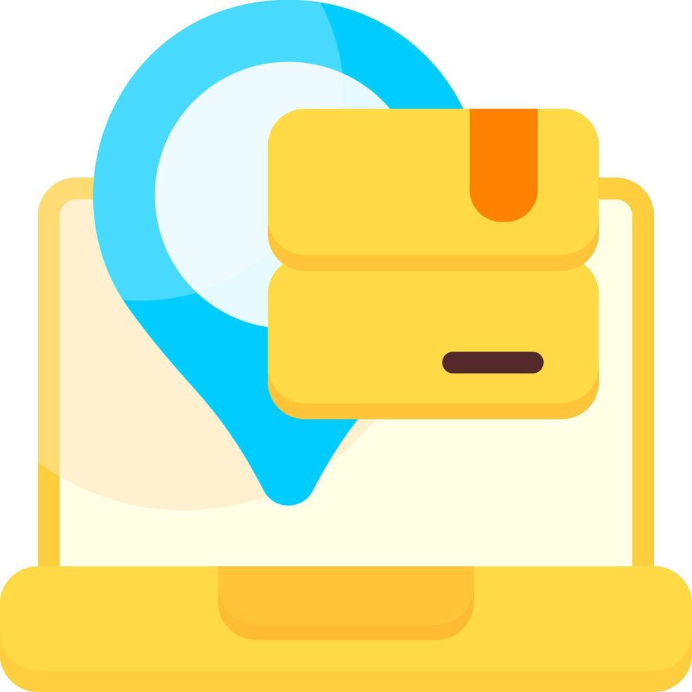 Location Pin Colorful Icon Design vector