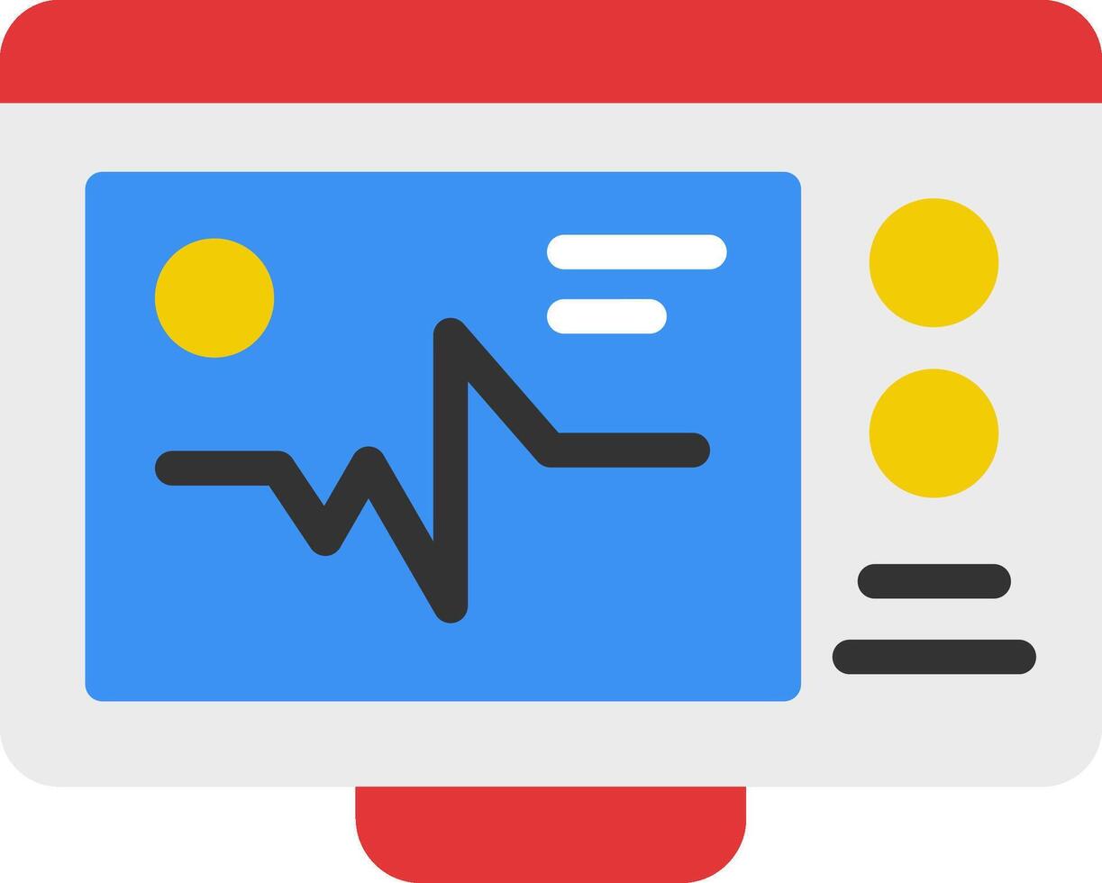 Heartbeat Flat Icon vector