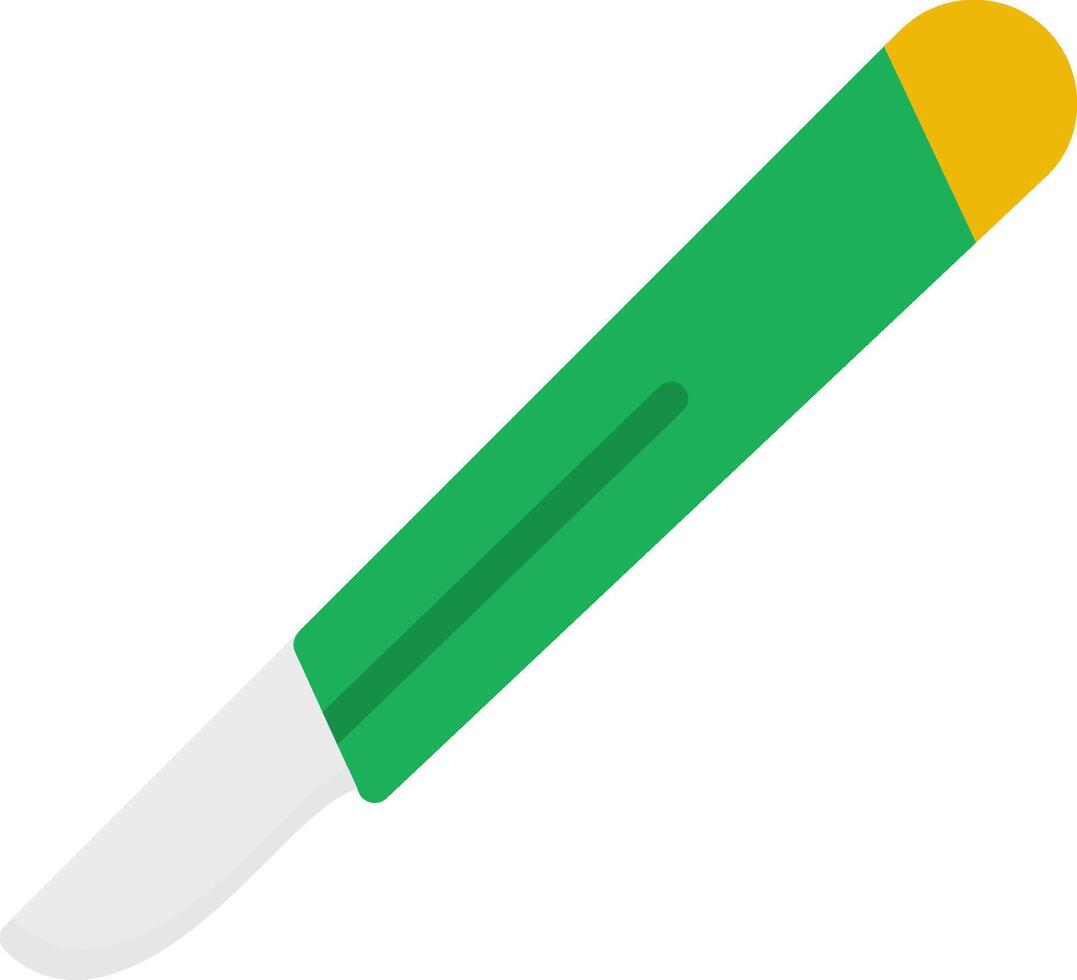 Surgical Scalpel Flat Icon vector