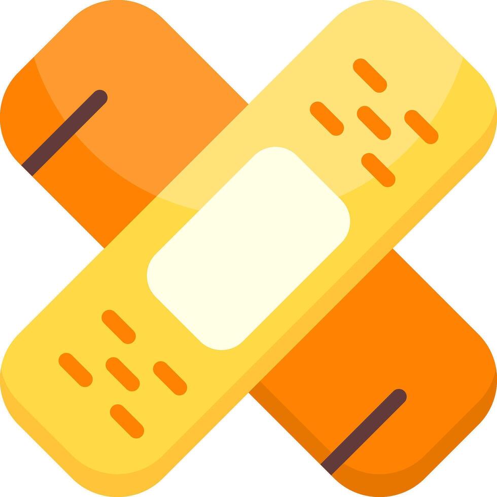 Band Aid Flat Icon Design vector