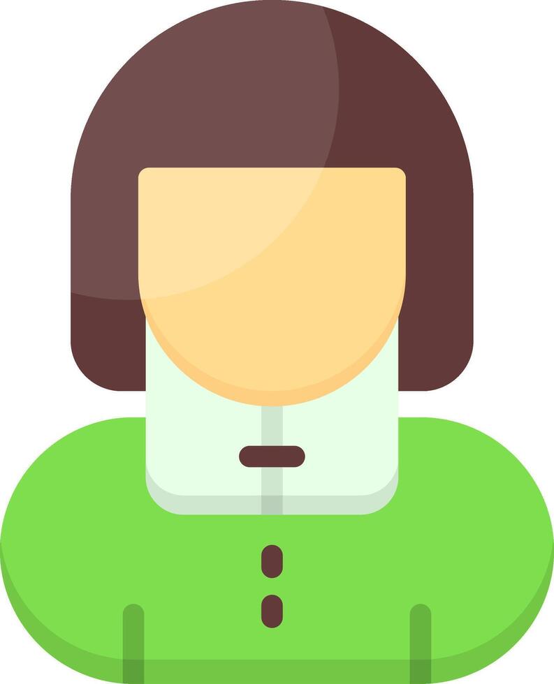 Broken Neck Flat Icon vector