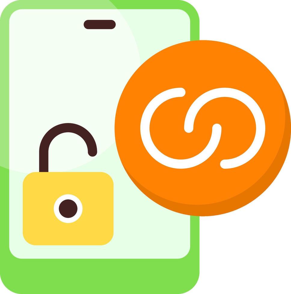Unlock Hotspot Colorful Icon vector