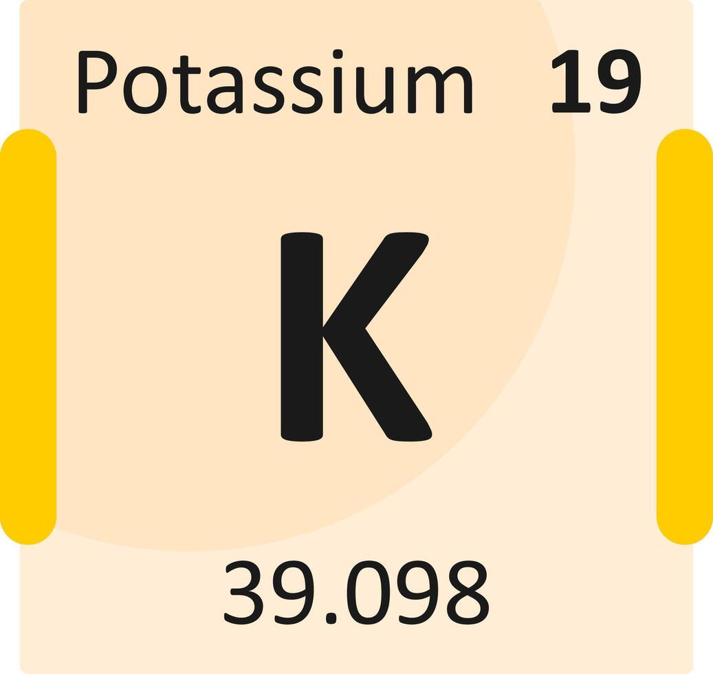 Potassium Flat Icon vector
