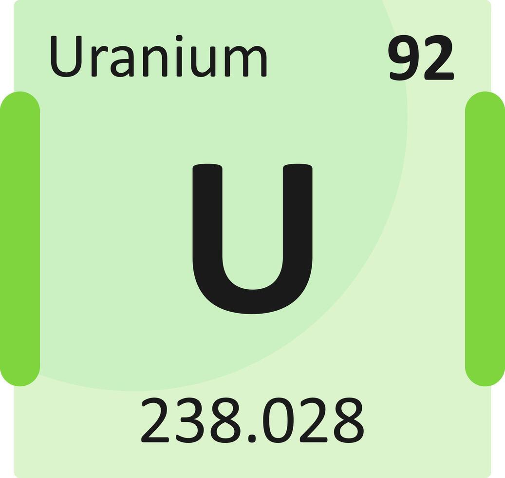 Uranium Flat Icon vector