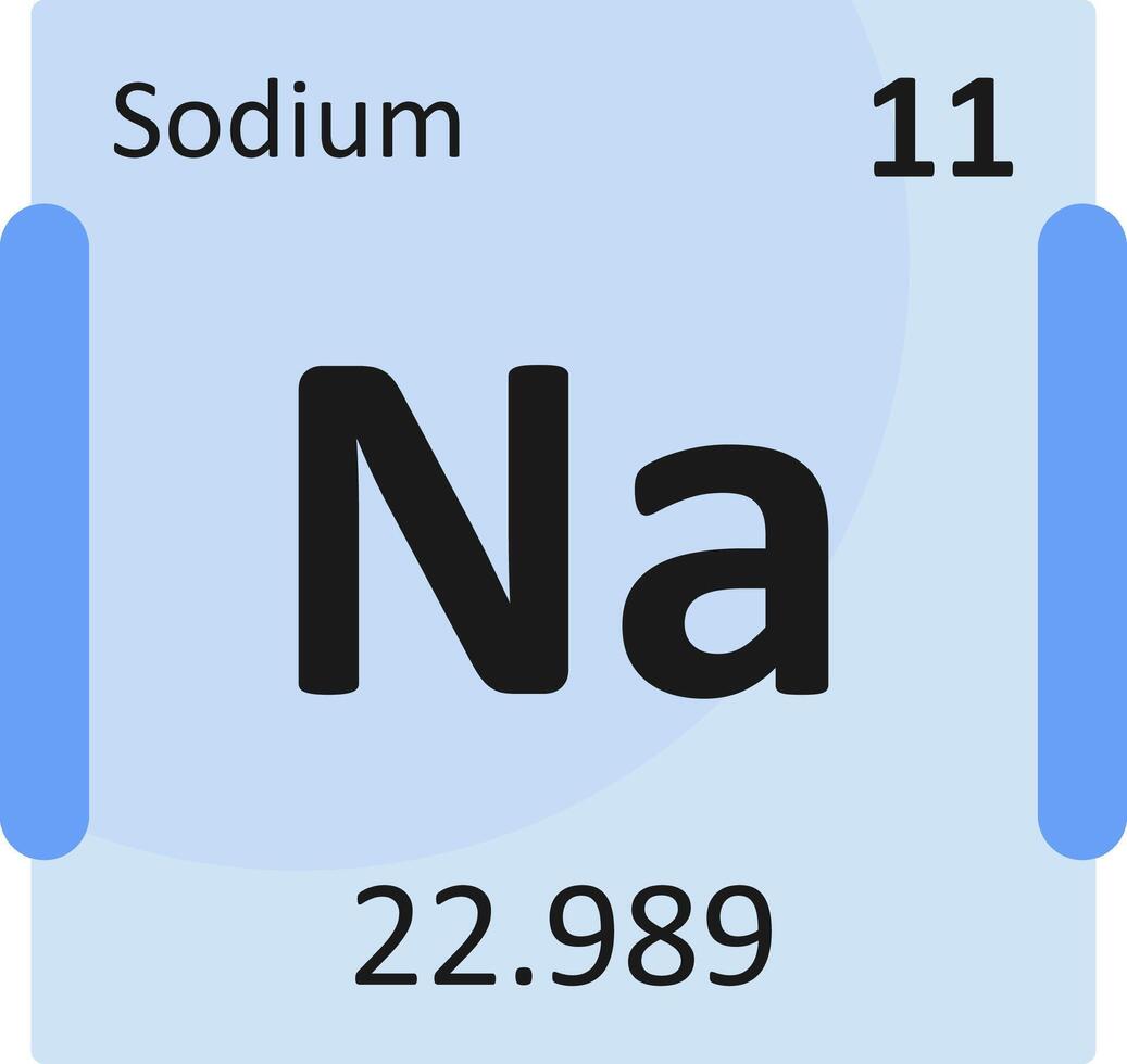 Sodium Flat Icon vector