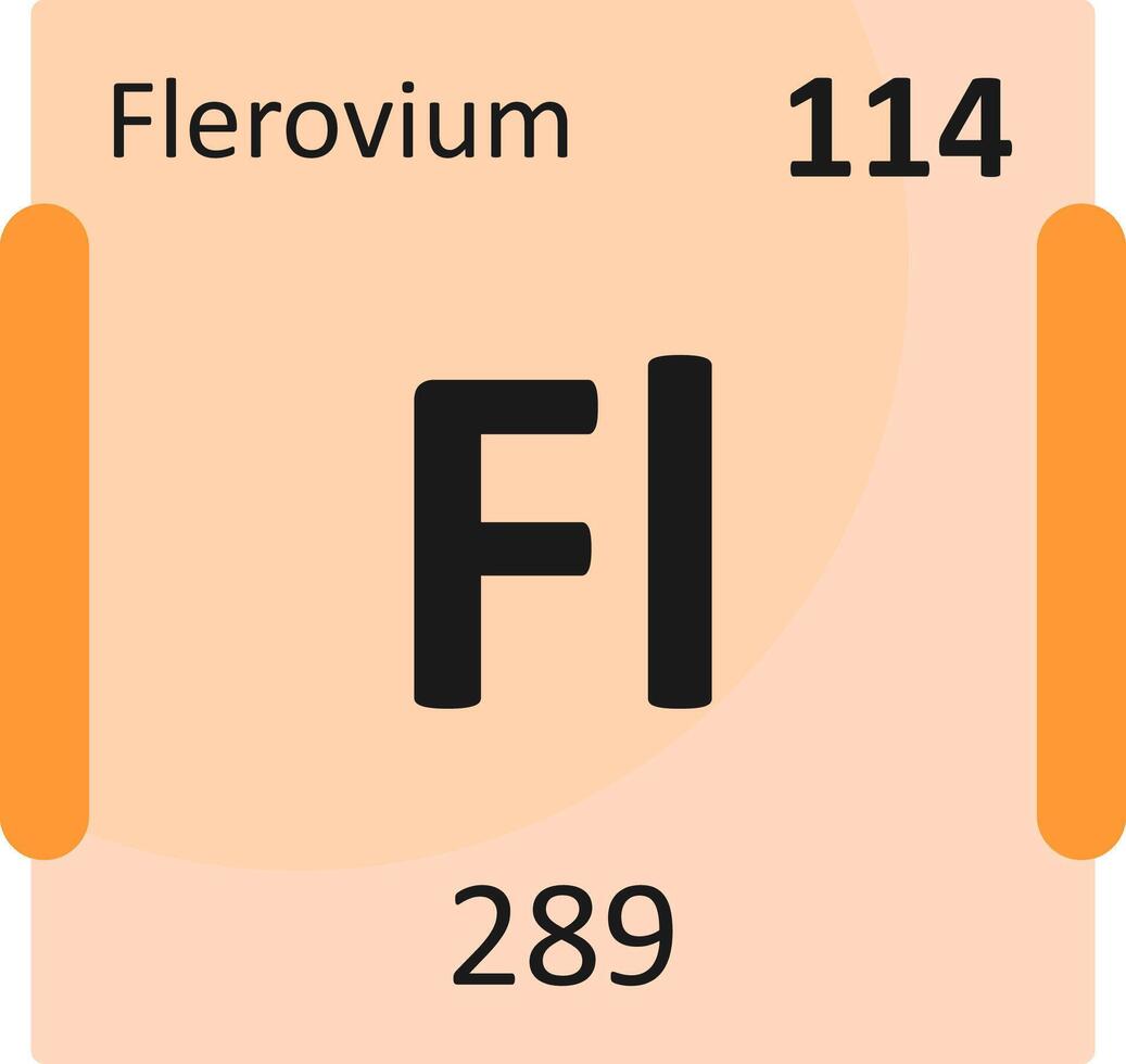Flerovium Flat Icon vector