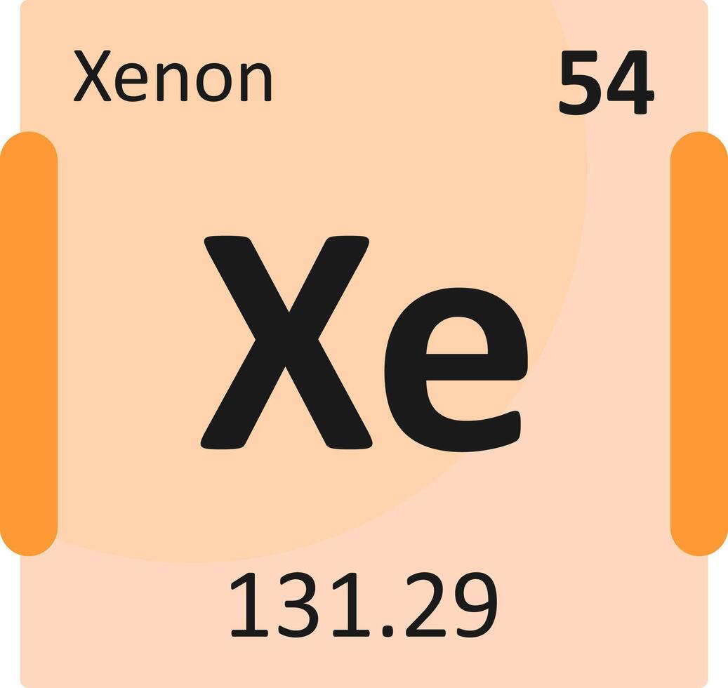 Xenon Flat Icon vector