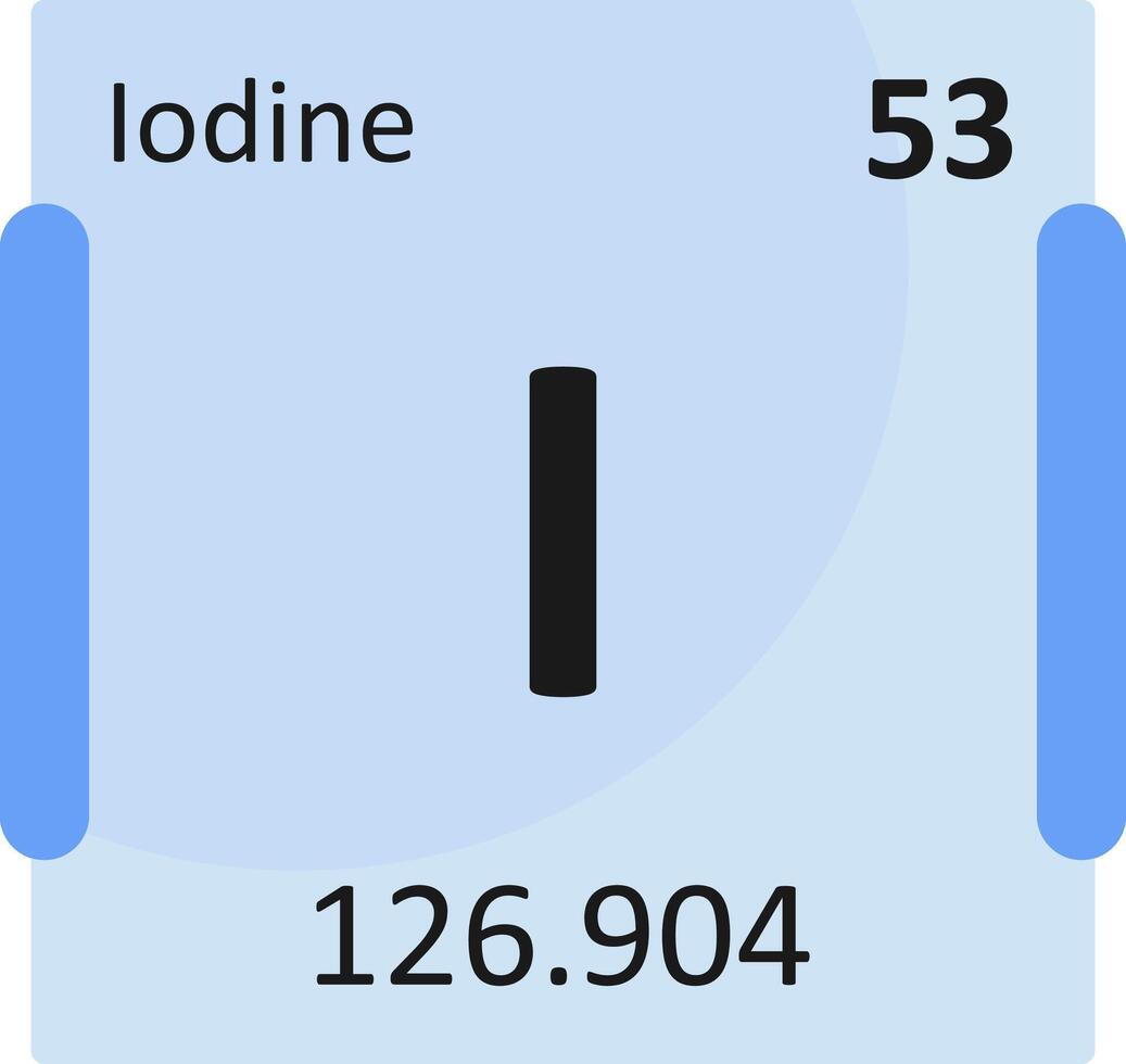 Iodine Flat Icon vector
