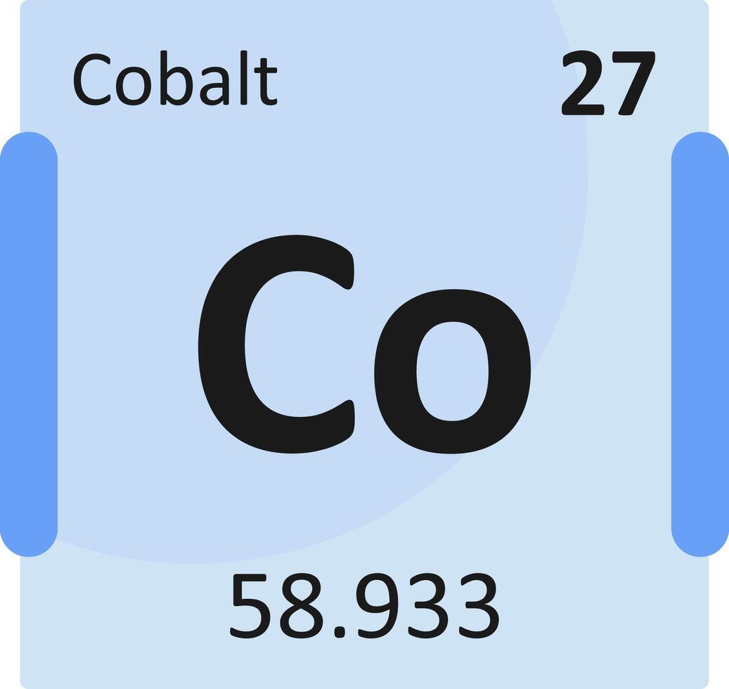 Cobalt Periodic Table Icon vector
