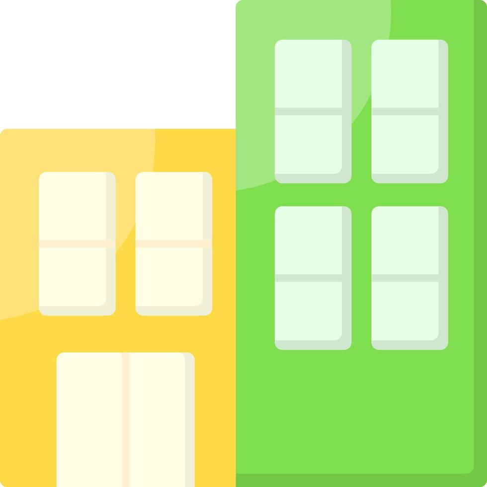 Office Building Flat Icon vector