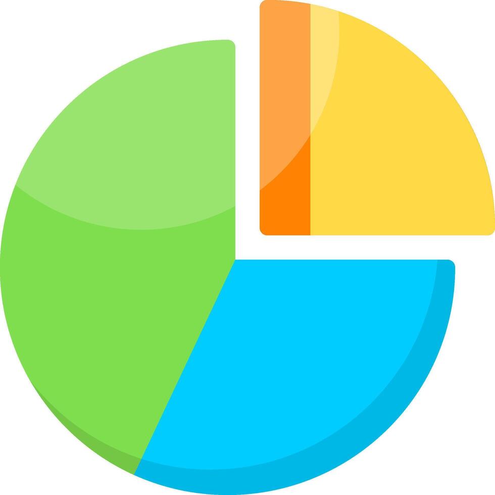 Analytics Chart Flat Icon vector