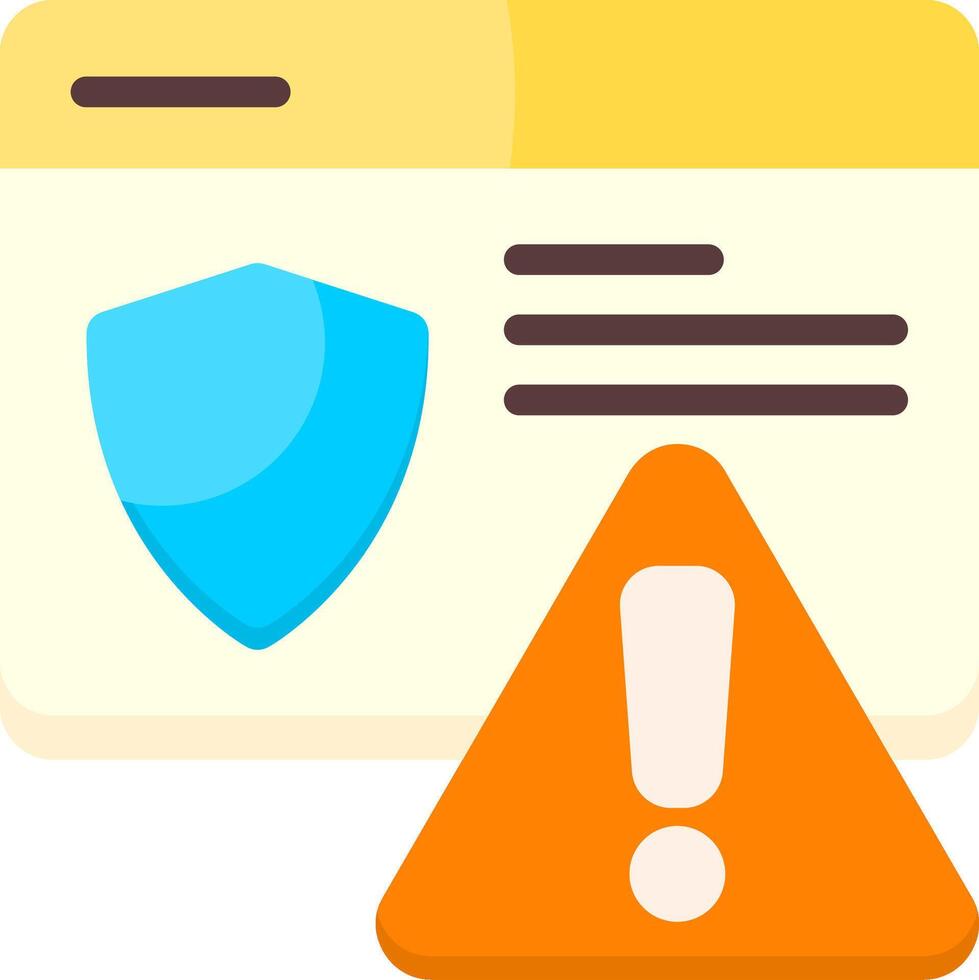 Access Denied Flat Icon vector