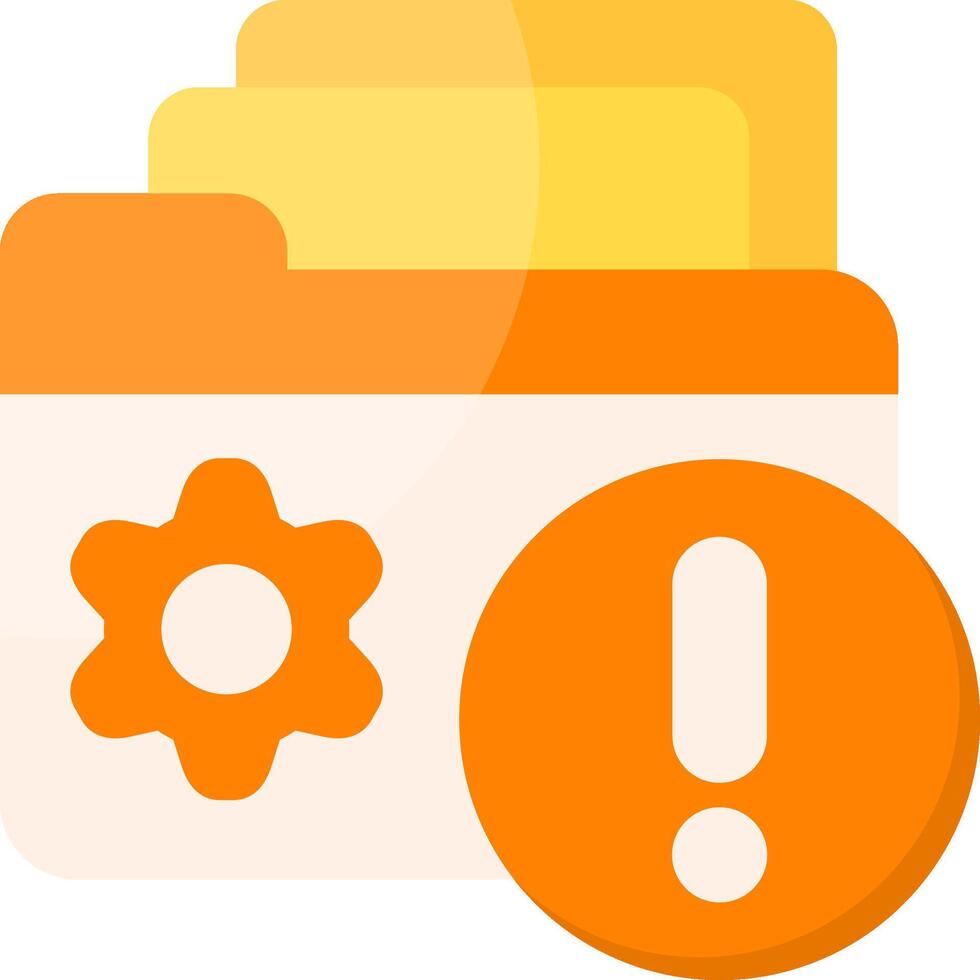 Data Leak Flat Icon vector