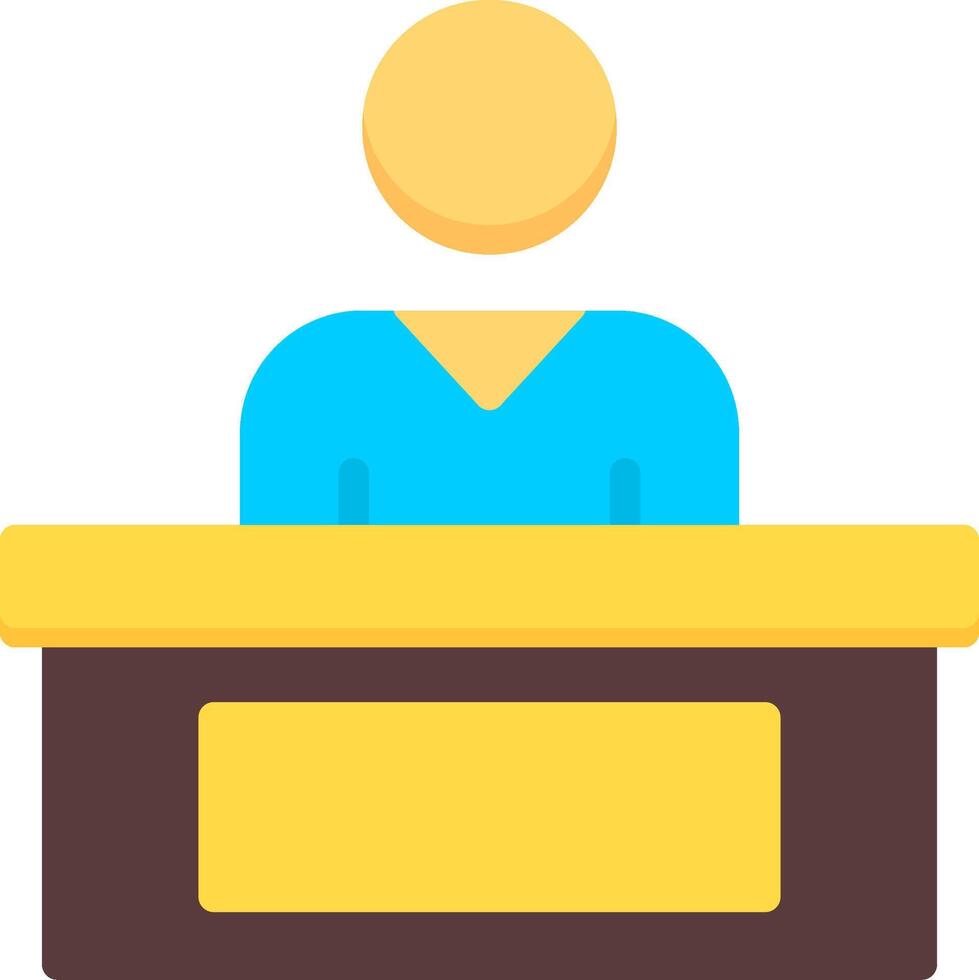 Boss Hierachy Flat Icon vector