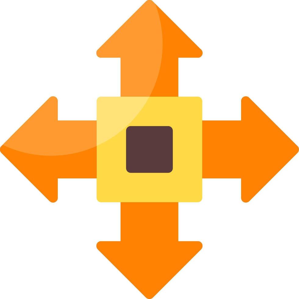 Arrows Directions Flat Icon vector