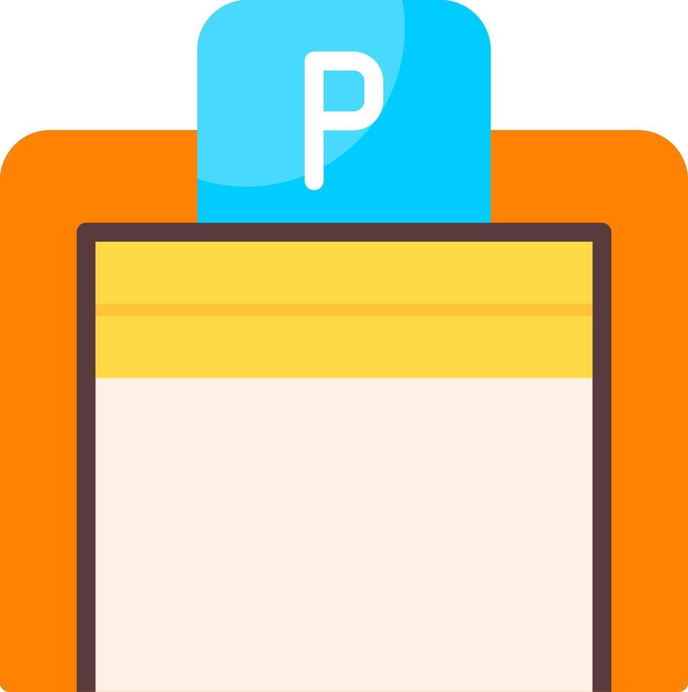 Parking garage Flat Icon vector