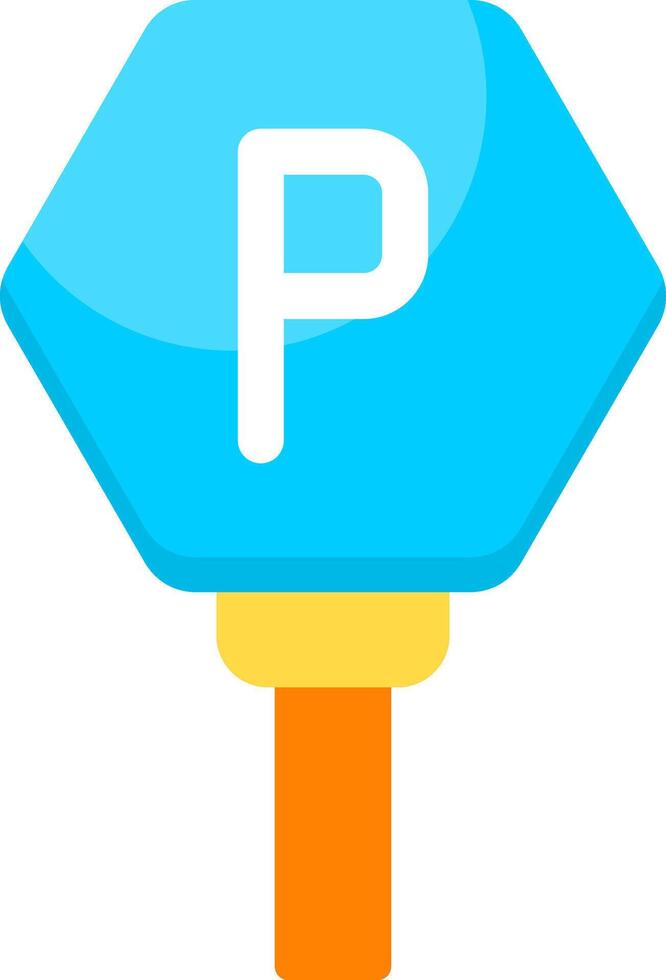 Parking sign Flat Icon vector