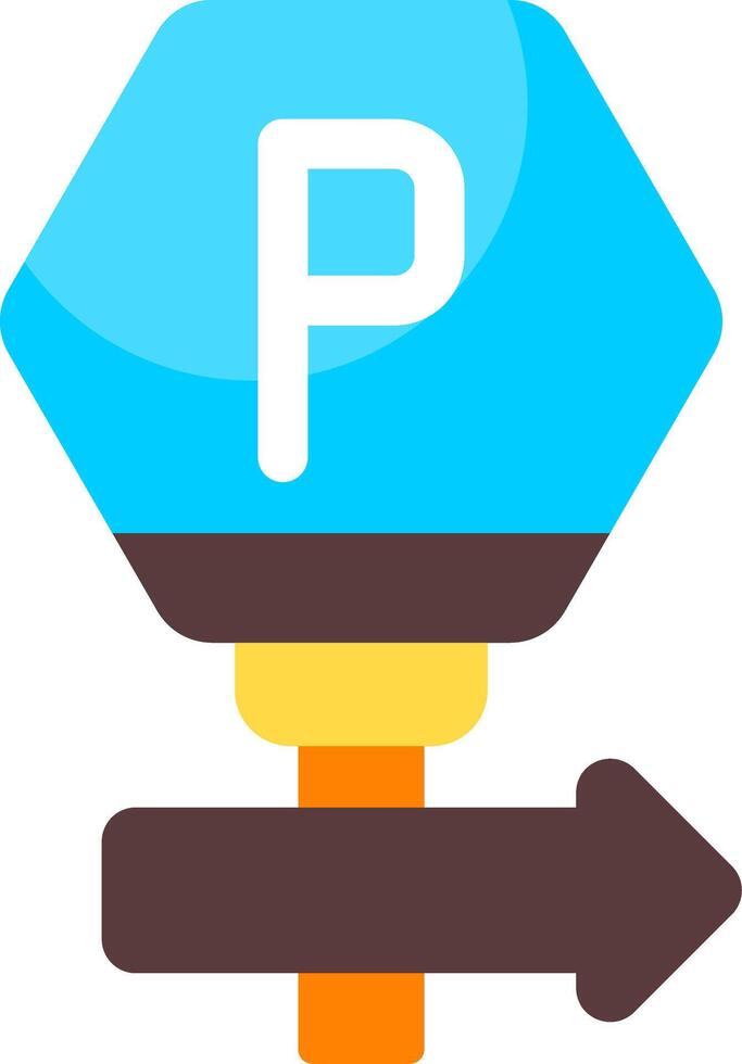 Parking permitted Flat Icon vector
