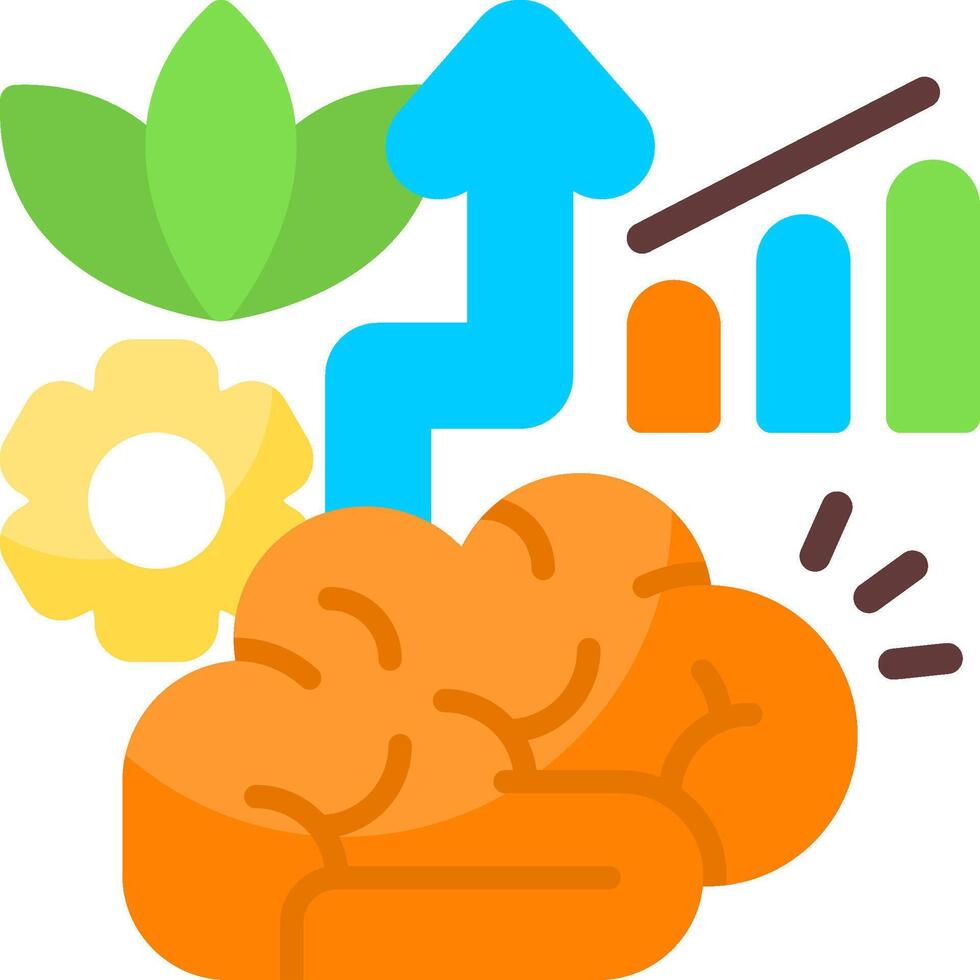 Self Belief Flat Icon vector
