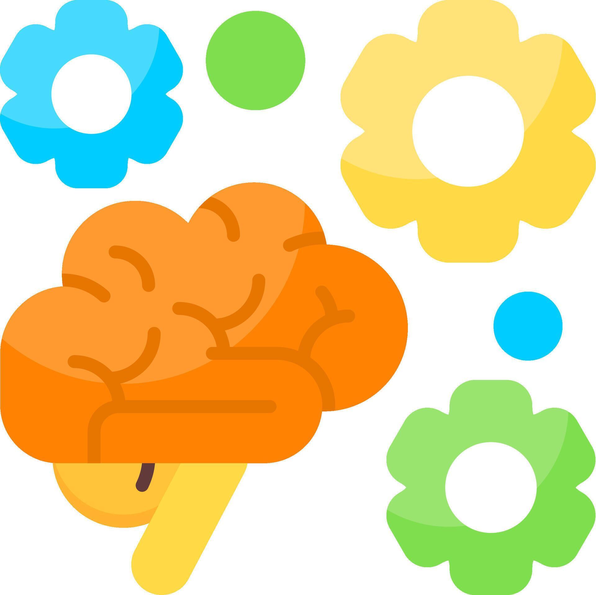Cognitive Processing Flat Icon 66669835 Vector Art at Vecteezy