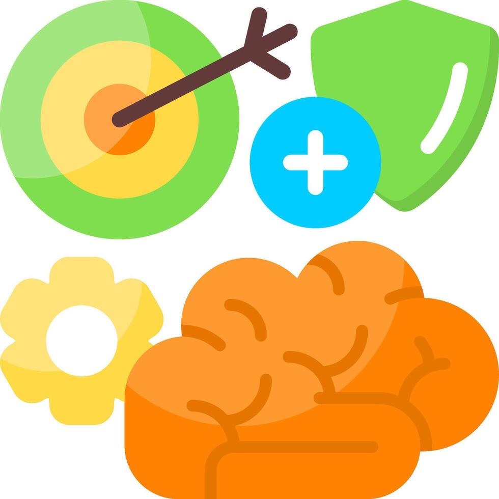 Empowered Mind Flat Icon vector