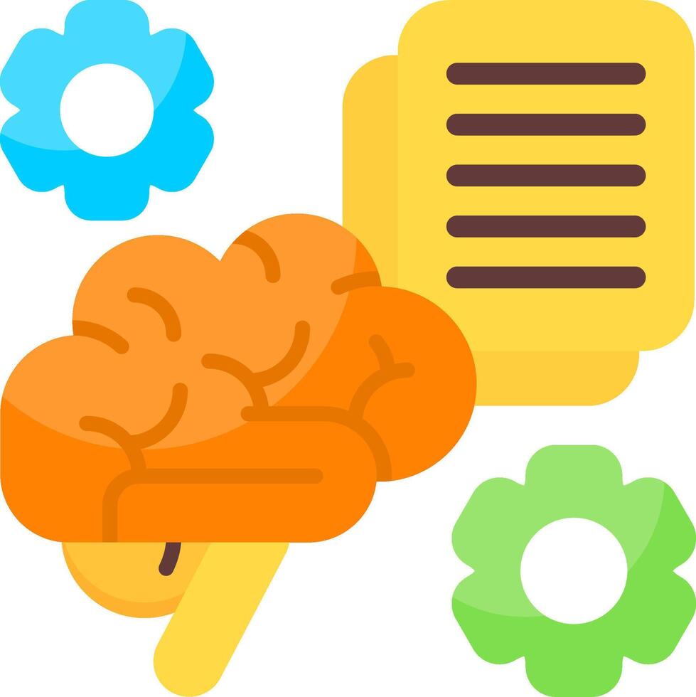 Learning Process Flat Icon vector