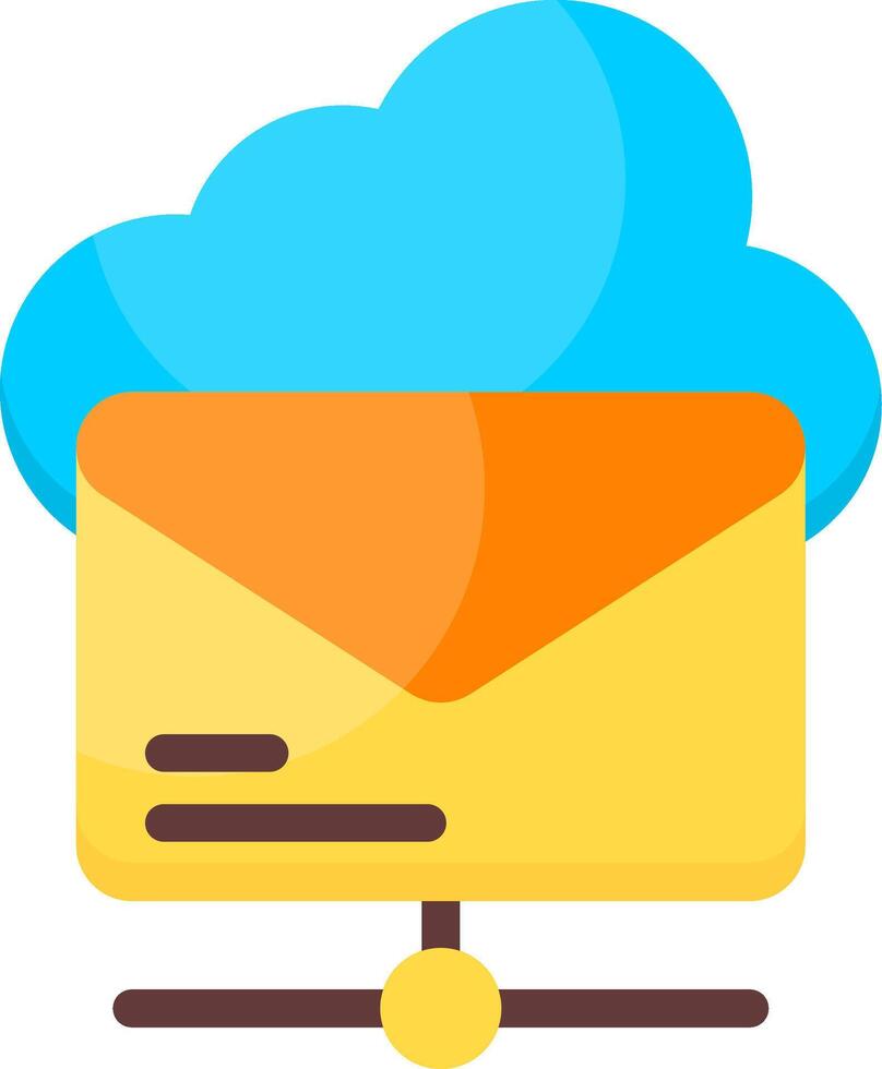 Email Hosting ColorfulIcon vector