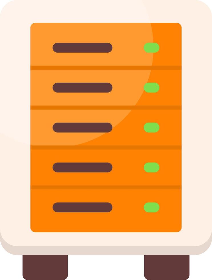 Server Rack ColorfulIcon vector