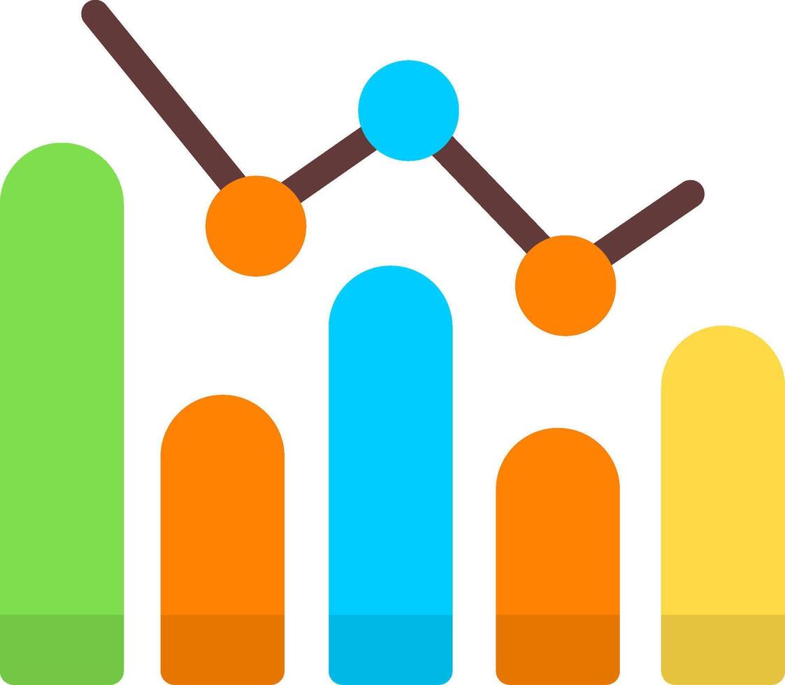 Chart Flat Icon vector