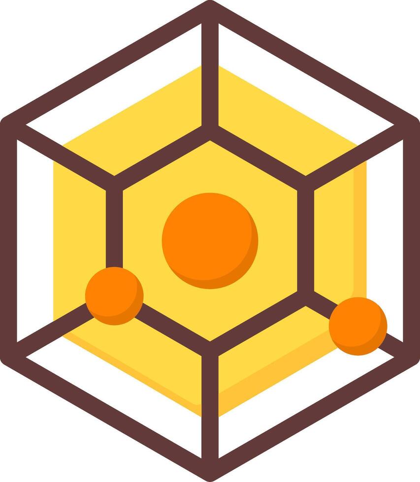 Radar Chart Flat Icon vector