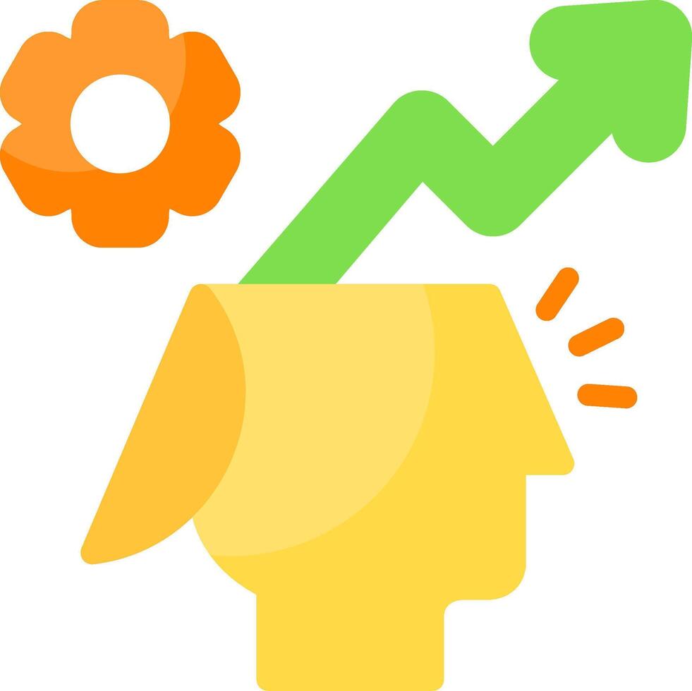 Motivation Flat Icon Design vector