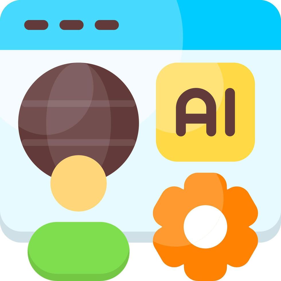 Tech users Flat Icon vector