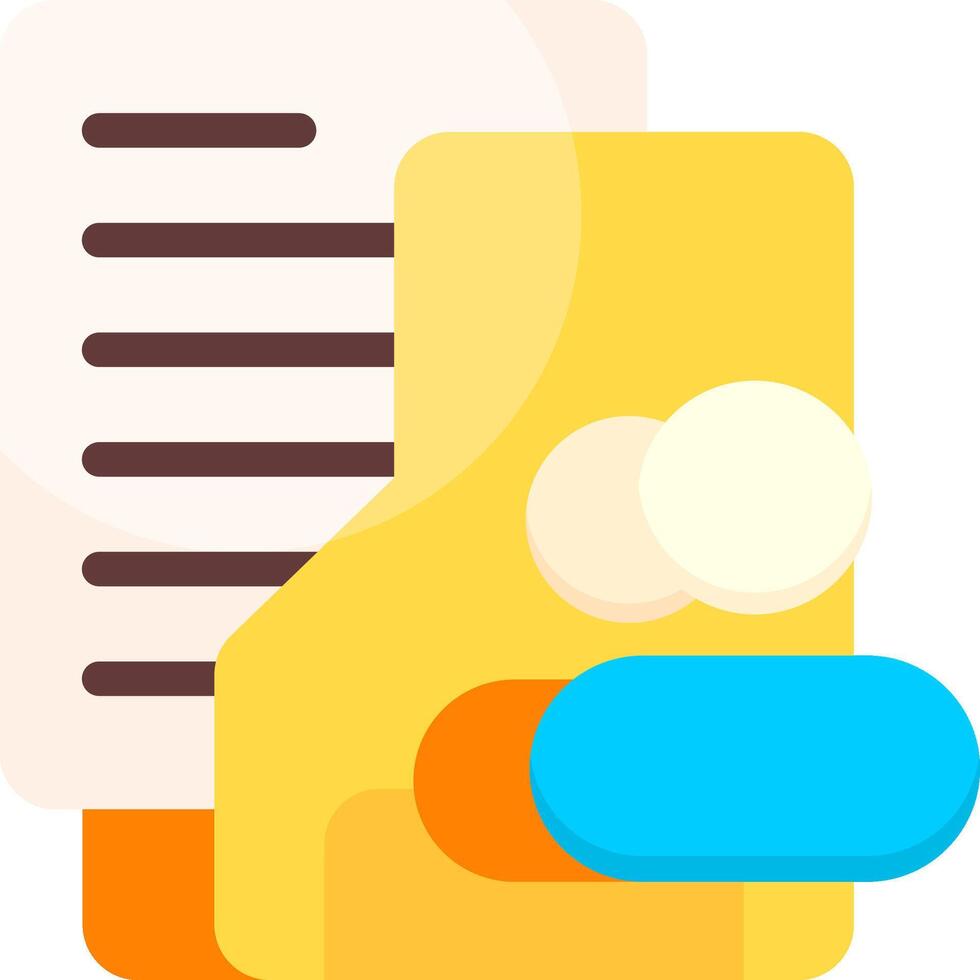 Team Folder Flat Icon vector