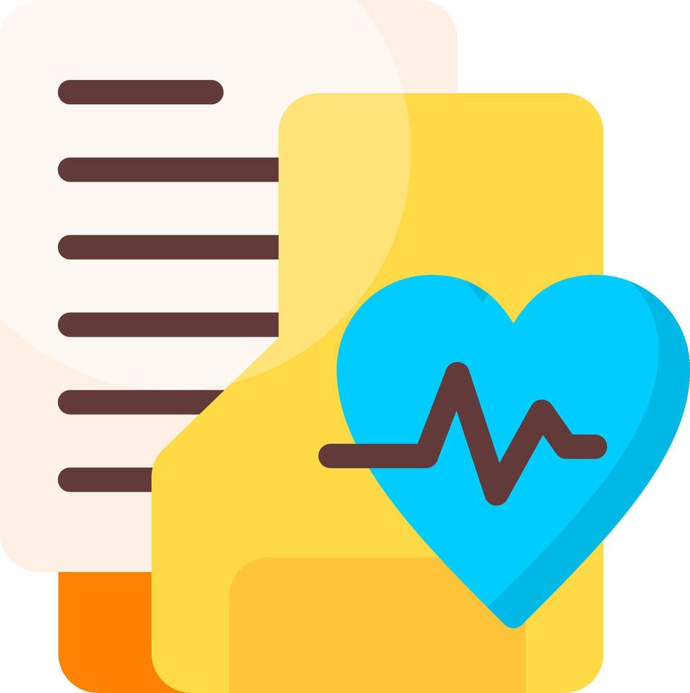 Medical Folder Flat Icon vector