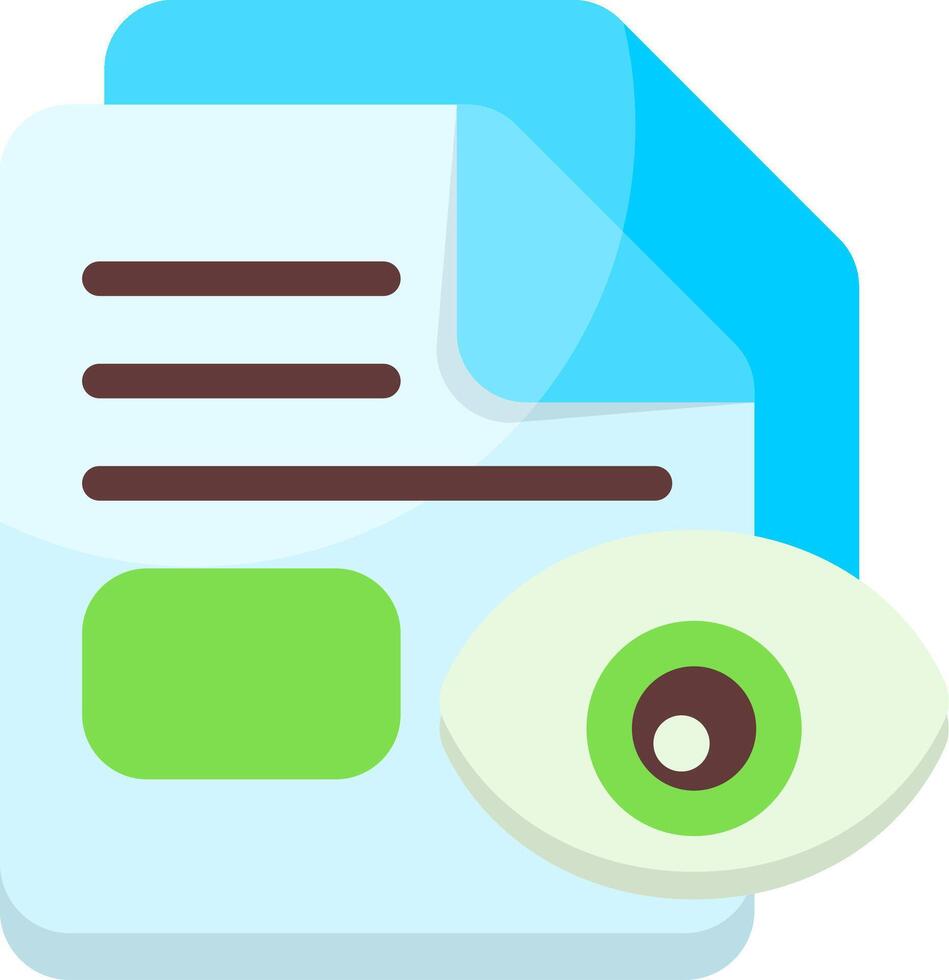 Icon to preview file contents vector