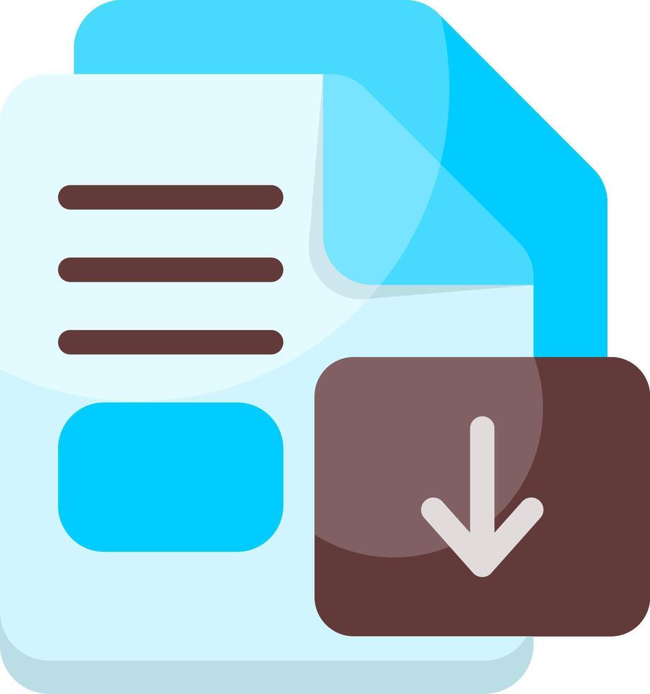 Icon for file download vector