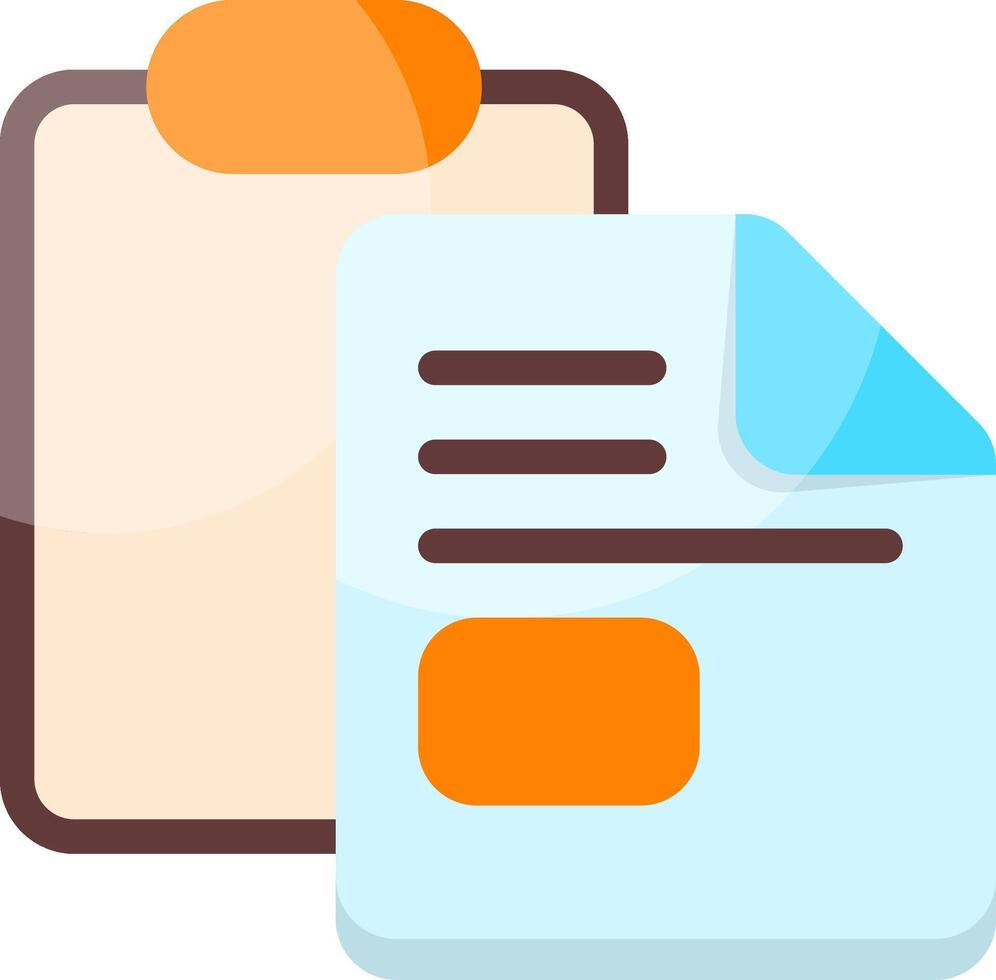 Paste file into folder or destination Icon vector