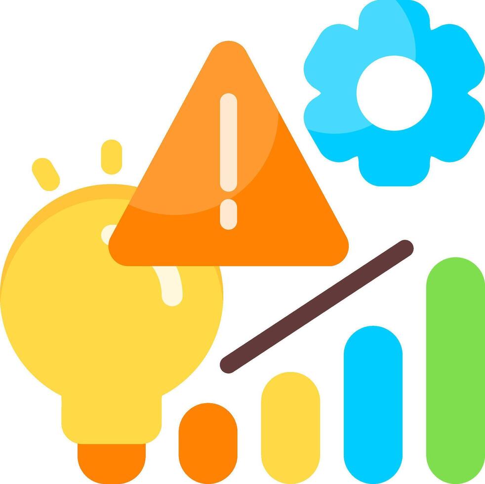 SWOT Analysis Flat Icon vector